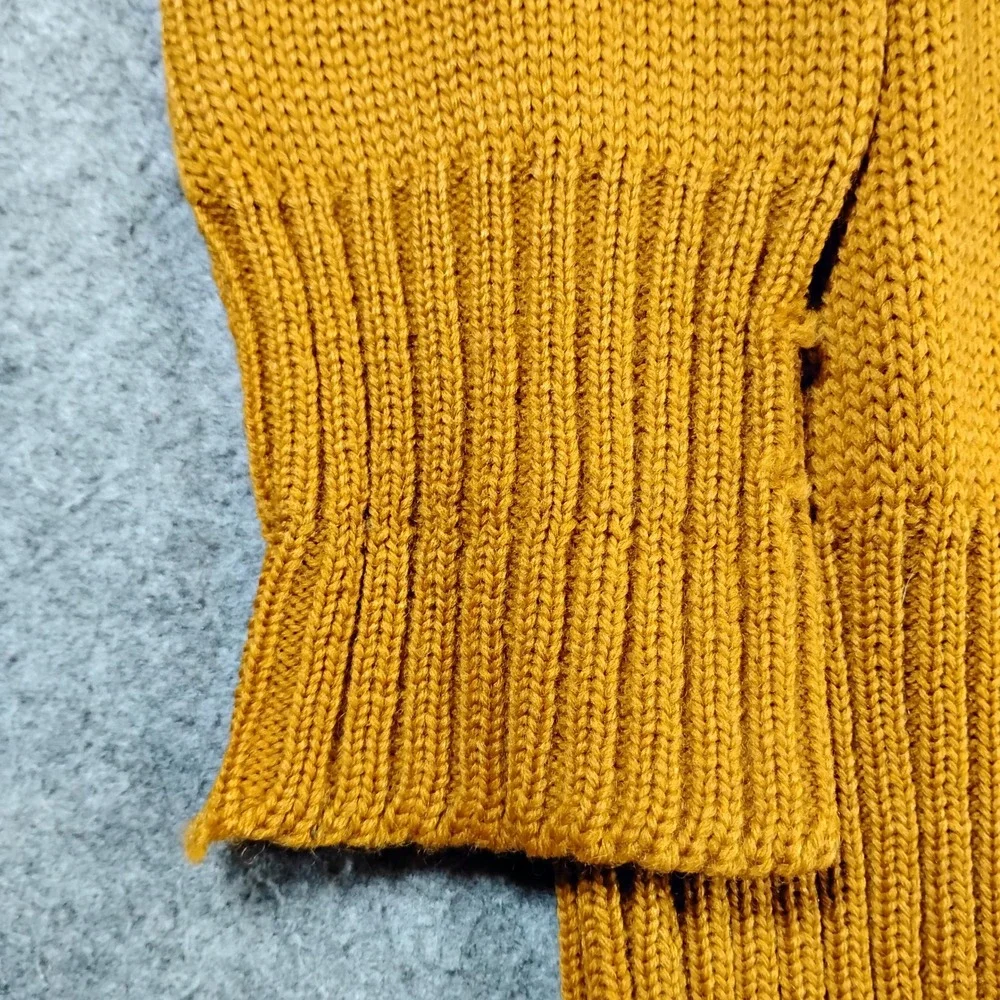 O'Shea‎ Knitting Mills Vintage 40s Varsity Letterman Sweater Mens 38 Gold Wool